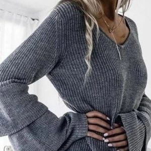 Bell Sleeve Sweater